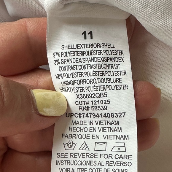 Speechless Blush and IvoryFloral  Strapless High-Low Dress for Weddings - Picture 5 of 6